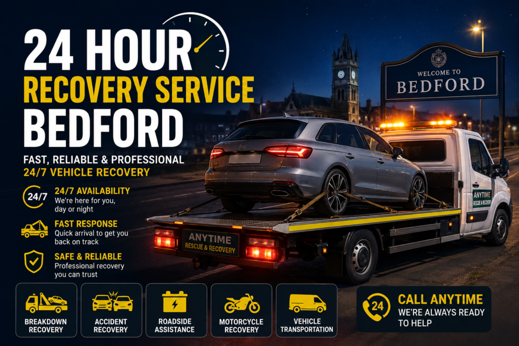 247 recovery service in Bedford