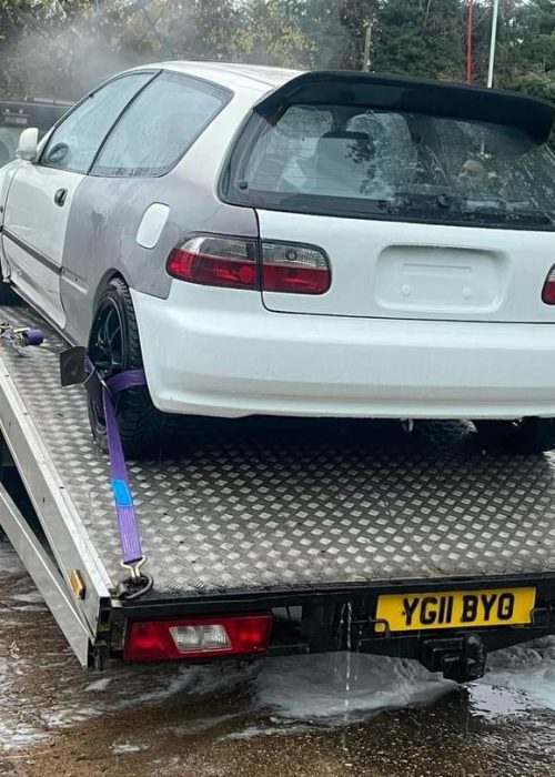 Anytime Rescue team assisting a driver stuck on the highway